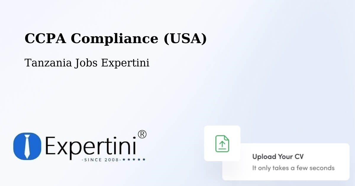 CCPA Privacy Rights & Compliance Notice – Nsunga - Tanzania Jobs Expertini