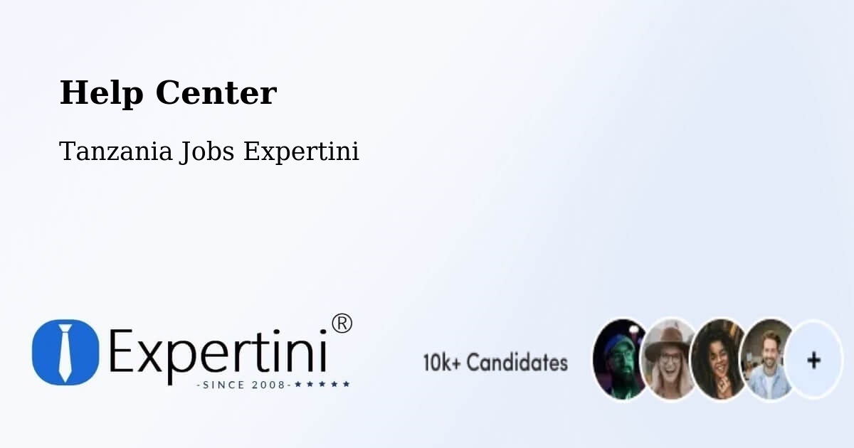 Help Center – Nsunga - Tanzania Jobs Expertini