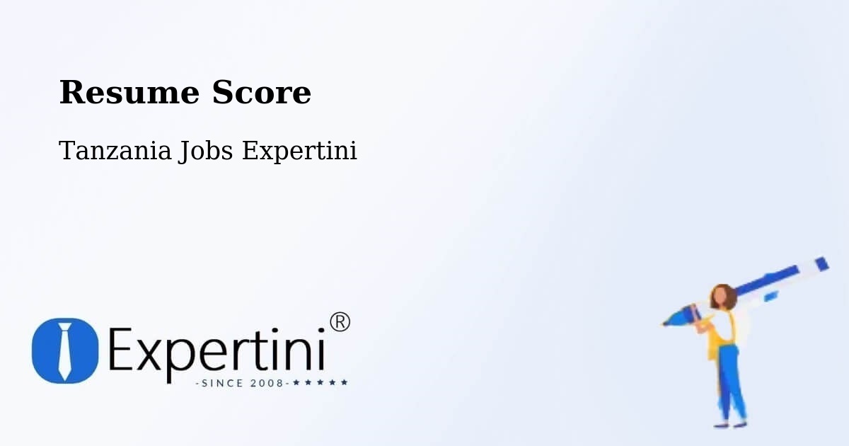 Resume Score & Job Description Match Tool – Nsunga - Tanzania Jobs Expertini