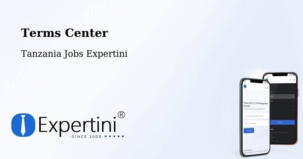 Terms of Service – Nsunga - Tanzania Jobs Expertini